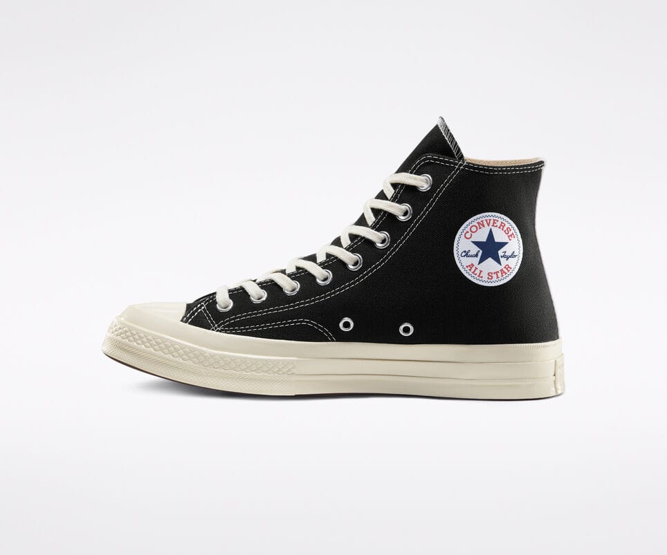 Converse Chuck x Comme des Garçons PLAY Black Hi - Gambar 2