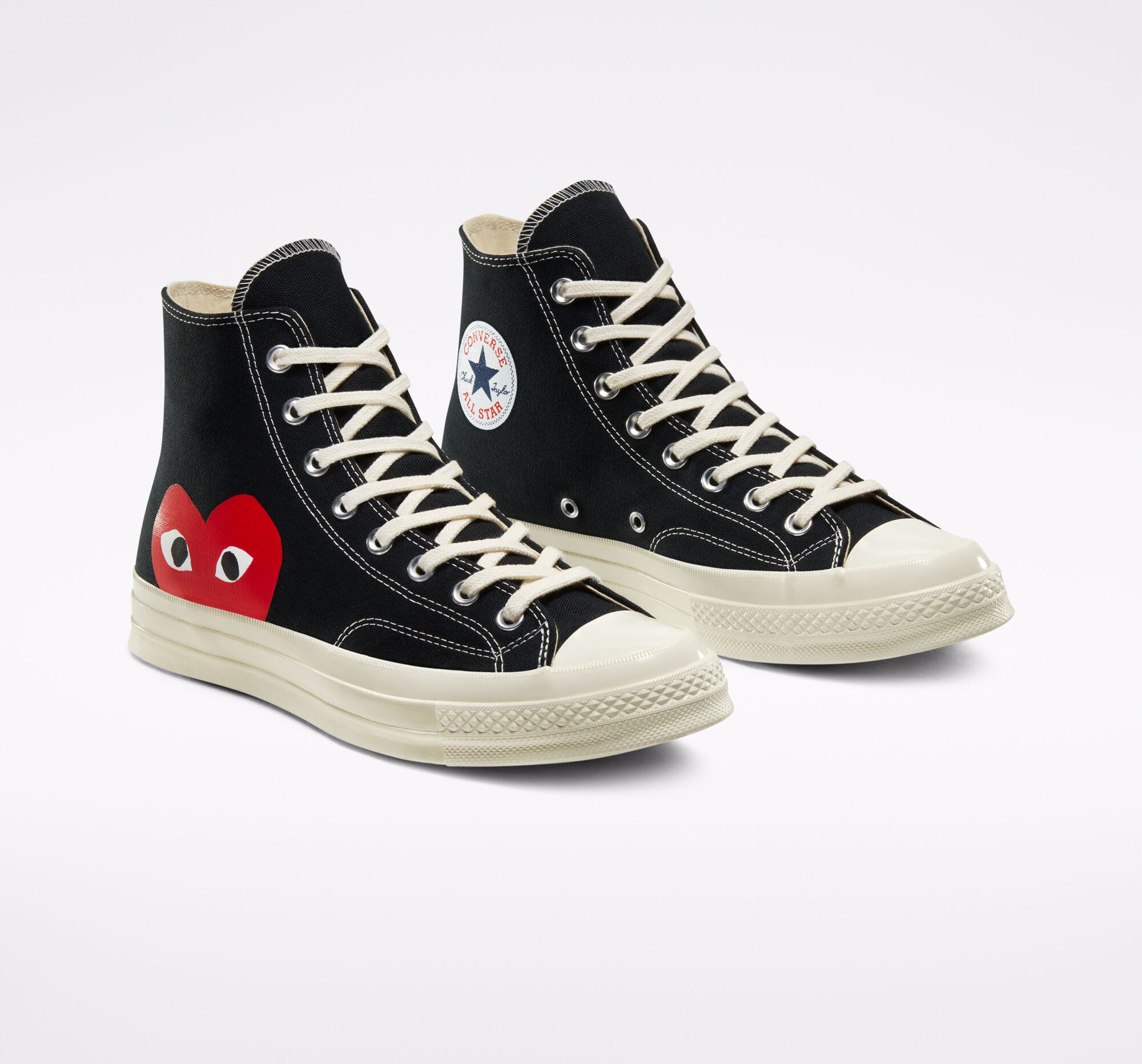 Converse Chuck x Comme des Garçons PLAY Black Hi - Gambar 3