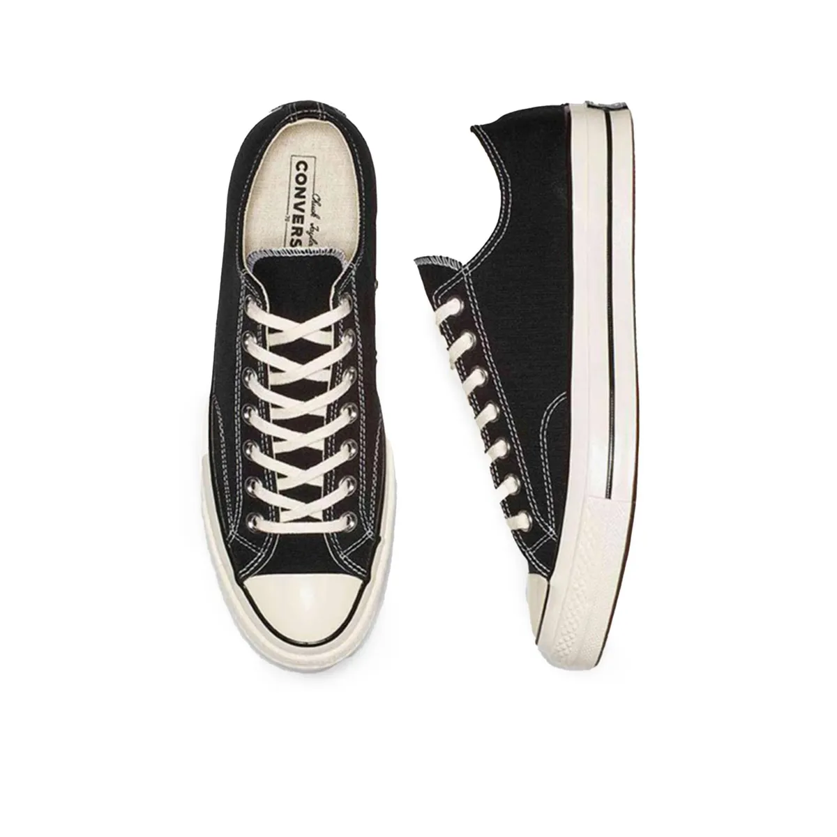 Converse Chuck Taylor 70s Black Low - Gambar 4